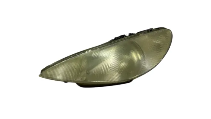Farol Peugeot 206 99 a 03 foco simples motorista LE Valeo c/ detalhes leia