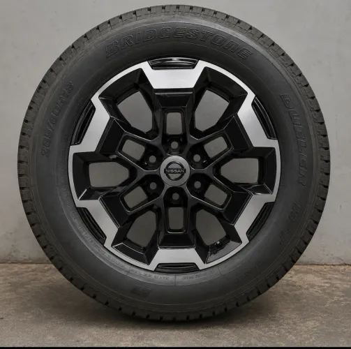 Rodas aro 18 nissan frontier novas + pneus Bridgestone seminovos 90% 