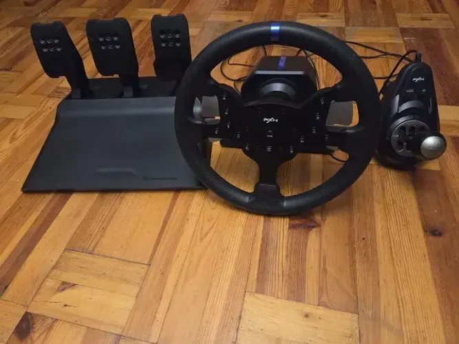 Volante Gamer V99 Controle Driving Direção Force Feedback (Usado)