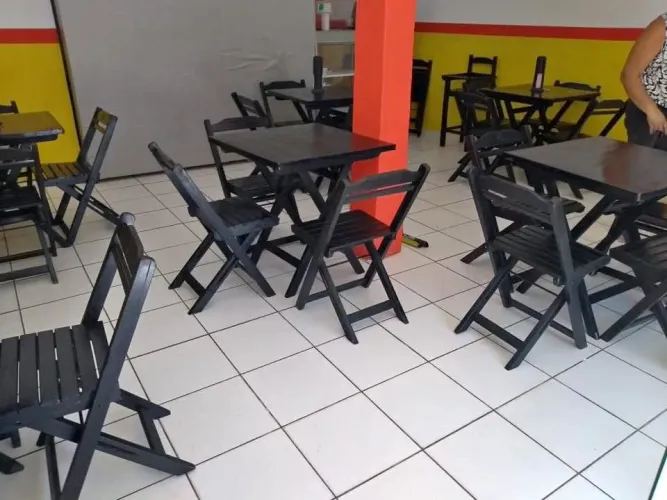 Mesas Cadeiras Dobráveis Lanchonetes Bar Restaurantes