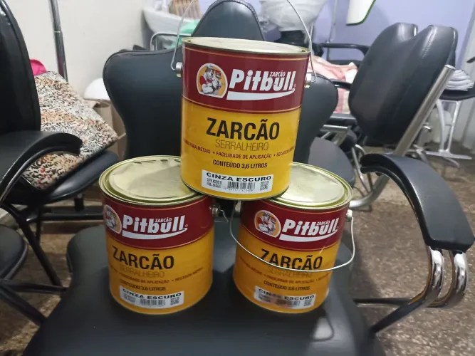 Zarcão 3,6 litros 50 reais a unidade 