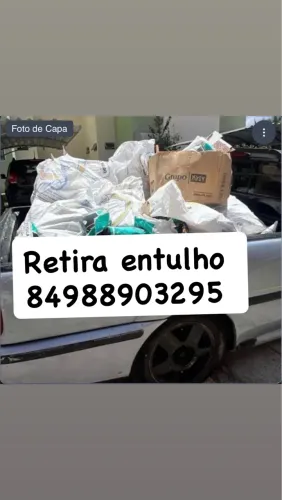 Retira entulhos, condomínios, residência e comércio