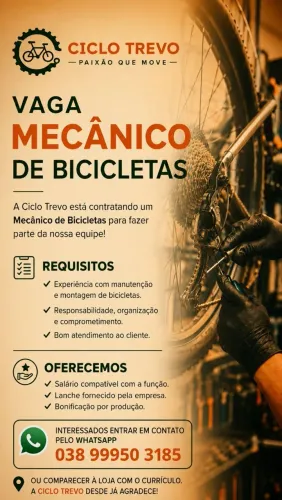 OFERECE VAGA DE EMPREGO PARA MECÂNICO