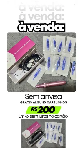 Caneta de Microagulhamento Elétrica - Derma Pen Microneedling Machine