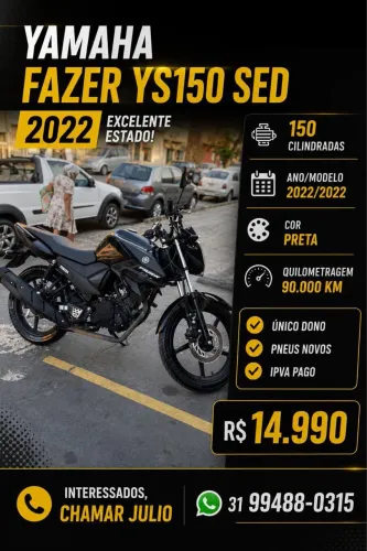 Yamaha Fazer 150 2022 | Muito Conservada