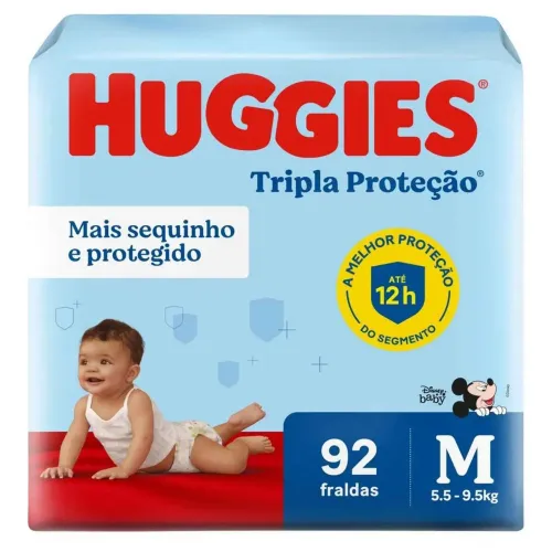 Fralda Huggies Tripla Proteção M