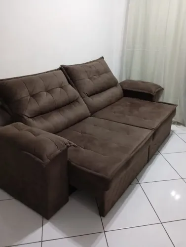Sofá novo retrátil 