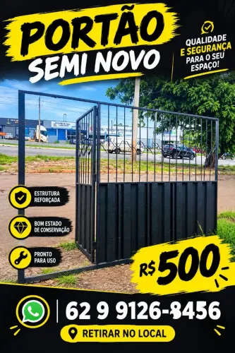 Portão semi novo R$500