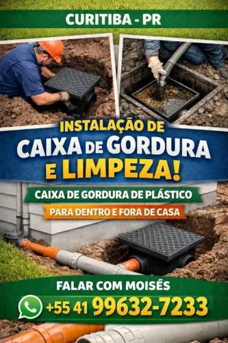 Limpeza de caixa de gordura 