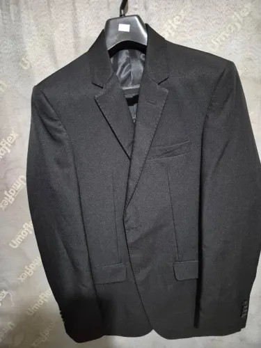 Terno Slim Preto Dourinhos - Usado Apenas 2 Vezes