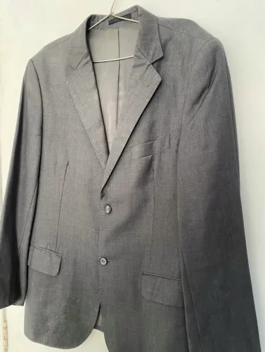 BLAZER / CINZA - KLUS 100% LÃ FRIA