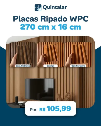 Placas Ripado WPC - Quintalar
