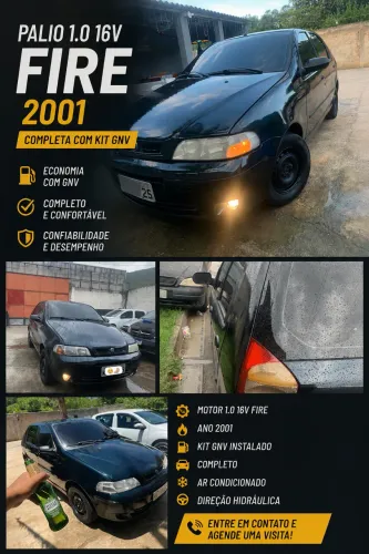 Fiat Palio ELX 1.0 MPI Fire 16V 4P (25 Anos) 2001
