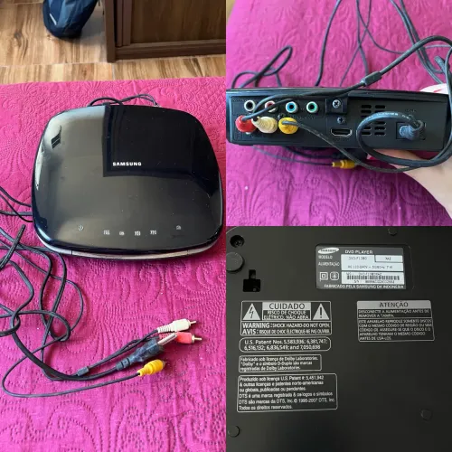 DVD Player Samsung DVD-F1080 com cabos