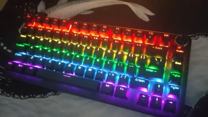 Teclado mecânico Apayado k82 75% switch azul
