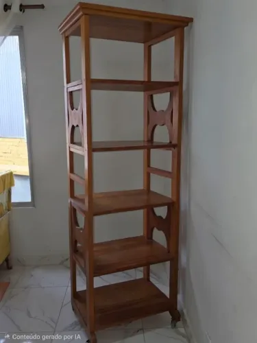 Estante de Madeira cerejeira, Altura 1,90 cm, profundidade 45 cm, largura 60 cm