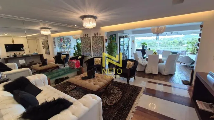 Apartamento com churrasqueira, ducha dupla para o casal e varanda espaçosa