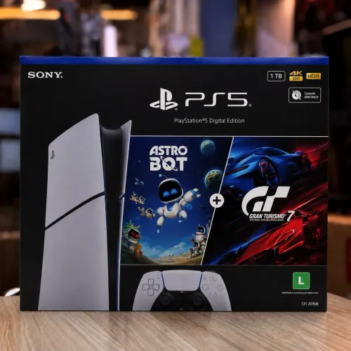 LOJA FÍSICA. PLAYSTATION 5 MÍDIA DIGITAL COM 2 JOGOS | CORRA E GARANTA! ESTOQUE LIMITADO 