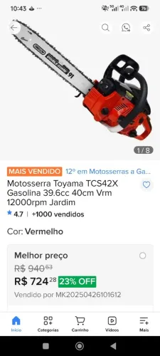 Motoserra Toyama TCS42x