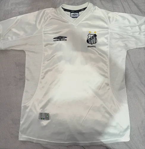 Camisa Do Santos 2001 Umbro Retrô Numero 10 Original