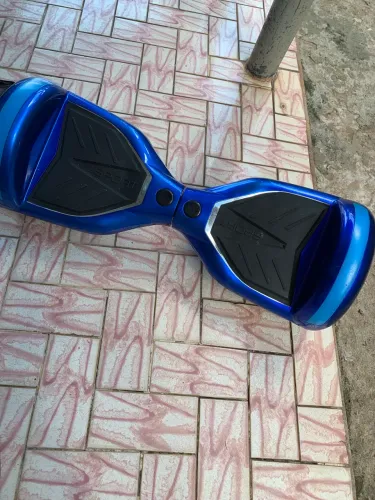 Hoverboard Skate Elétrico com Luzes LED Azul 6,5?