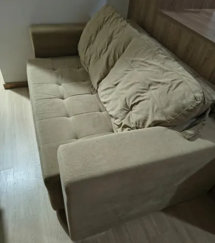 Sofá-cama | 2 lugares | C/ Almofadas e Colchonete adicional