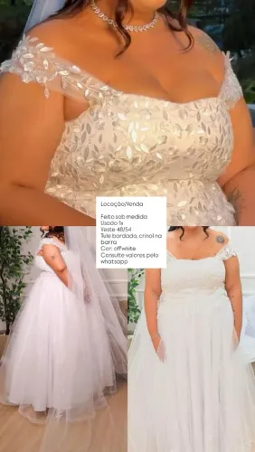 Vestido noiva plus size
