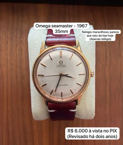 Relógio Omega Seamaster 1967 - 35mm