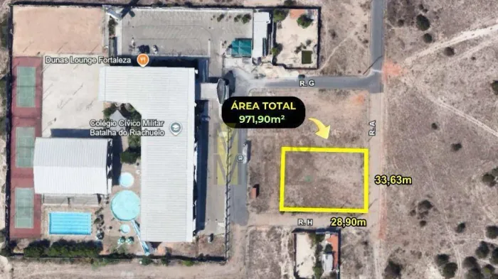 Terreno à venda, 971 m² por R$ 590.000,00 - Dunas - Fortaleza/CE
