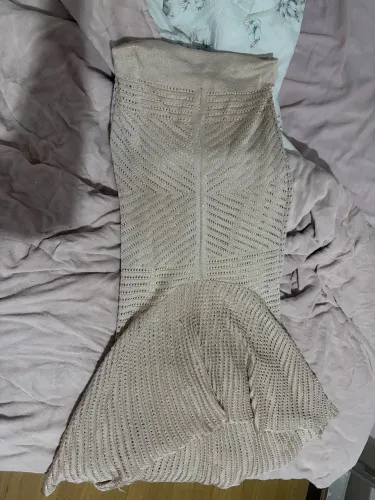 Saia Estilo Sereia Champanhe