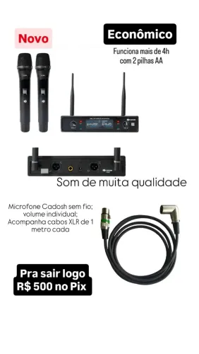 Microfones sem fio Cadosh