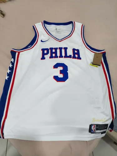 Camisa Philadelphia 76ers Allen Iverson #3 Branca Nike Swingman- 2XL