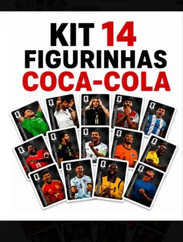 Kit completo figurinhas da coca cola 2026 