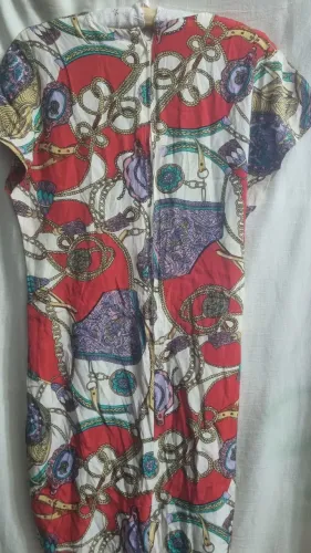 Vestido estampado sarongue viscose de swda 40