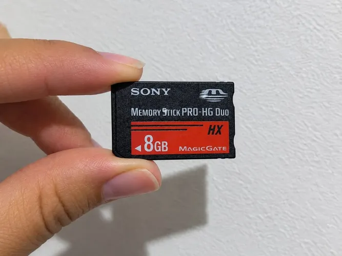 Cartão Memory Stick Sony Pro-HG Duo HX 8gb