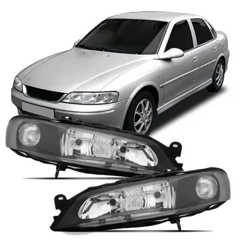 FAROL VECTRA 00/05 FOCO DUPLO MASCARA NEGRA