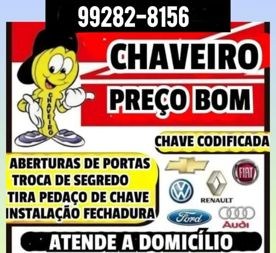 Chaveiro 24 Horas Bom Preço Manaus Ligue