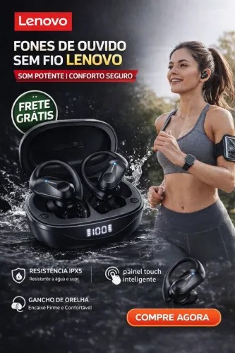 Fone para treinos lenovo 