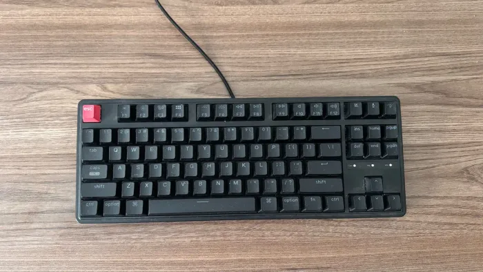 Teclado Mecânico Gamer Keychron C3 Pro TKL RGB - Impecável