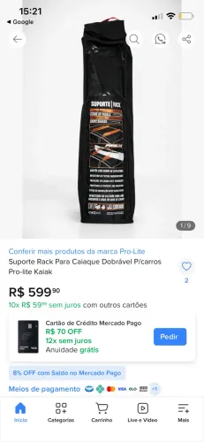Suporte rack para carro