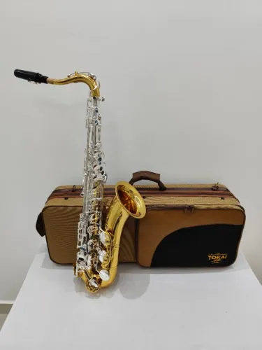 Sax Tenor Tokai TST-300PG Sib - Prata c/ Dourado - NOVO - Aceito trocas - Parcelo 21X