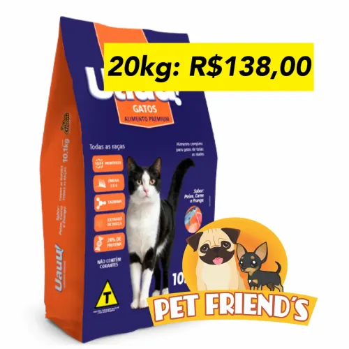 Ração gato 20 k mega oferta 