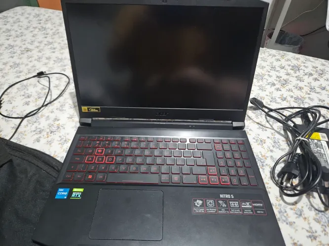 Notebook gamer acer an515 57 (placa mae queimada sem concerto)