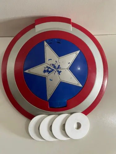 Brinquedo Escudo do Capitão América Marvel lança discos seminovo única oportunidade top