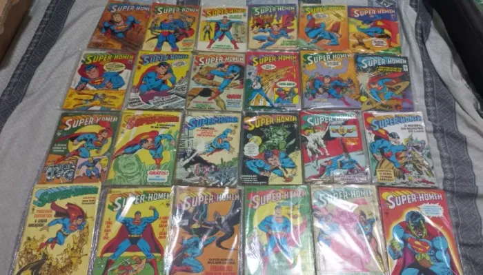 Super-Homem 1a série Abril completa 147 volumes Superman