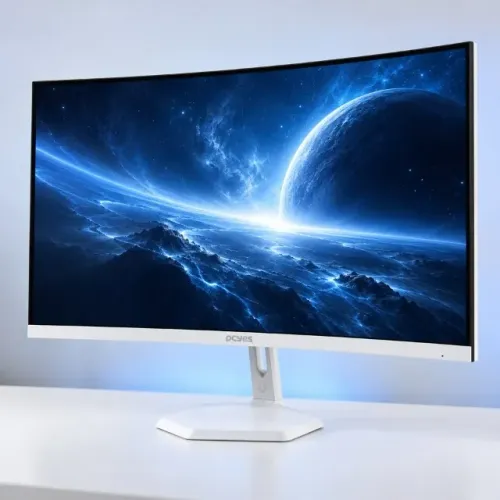 Monitor Gamer PCYes 27? Curvo 100Hz Full HD Branco