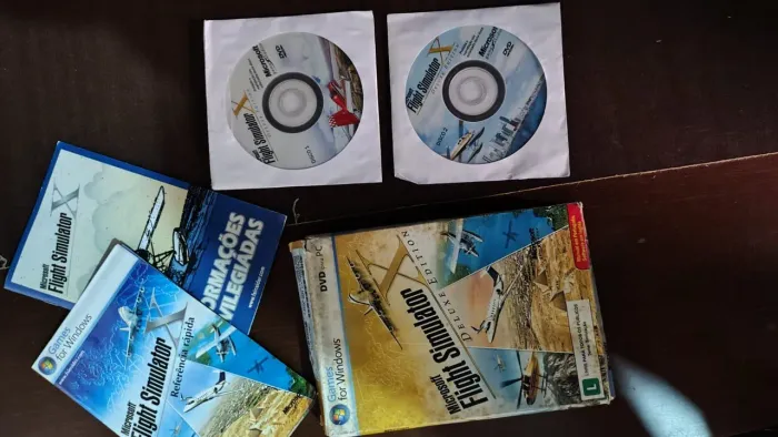 Flight Simulator X Deluxe Original PC - Completo e Conservado