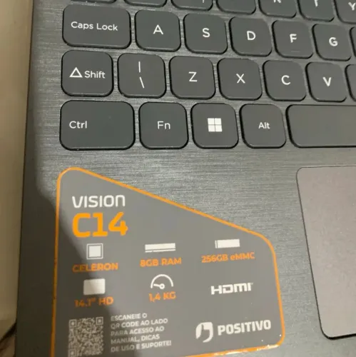 Notebook positivo vision c14 - 8gbram 256gb
