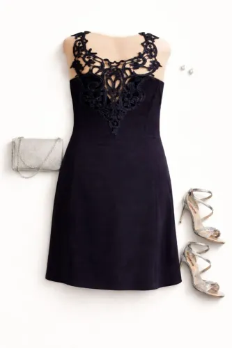 Vestido Preto Ellen De Toi Bordado e Tule Tam G