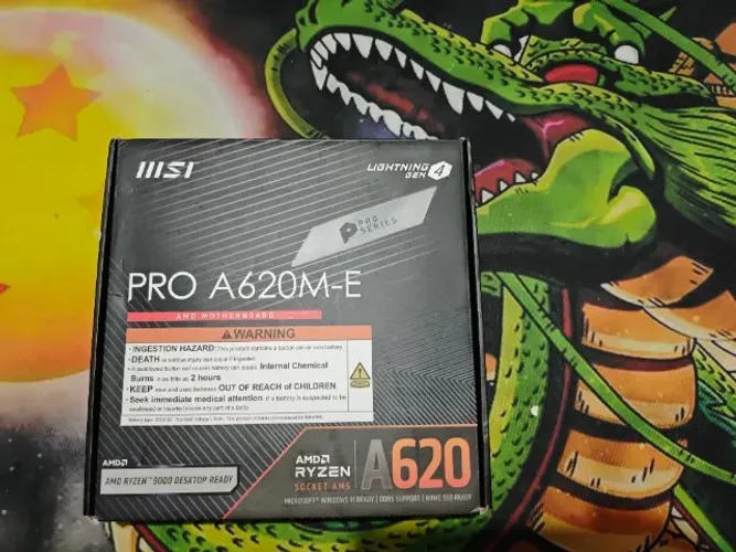 Placa mãe MSI A620M-E - usado - socket AM5 - Não tem Nota Fiscal